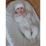 "Утренняя роса" вязаный комбинезон + шапка Наследникъ Выжанова НВ-МТ-001-ЭК