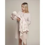 "Цветы" вязаный плед из хлопка 95*95см Наследникъ Выжанова НВ-МТ-008-НТ