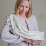 муслиновая плед-пеленка "Сердечки" цв. розовый, р. 110х110см Наследникъ Выжанова НВ-ПТ-001-РЗ