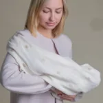муслиновая плед-пеленка "Сердечки" цв. бежевый, р. 110х110см Наследникъ Выжанова НВ-ПТ-001-БЖ