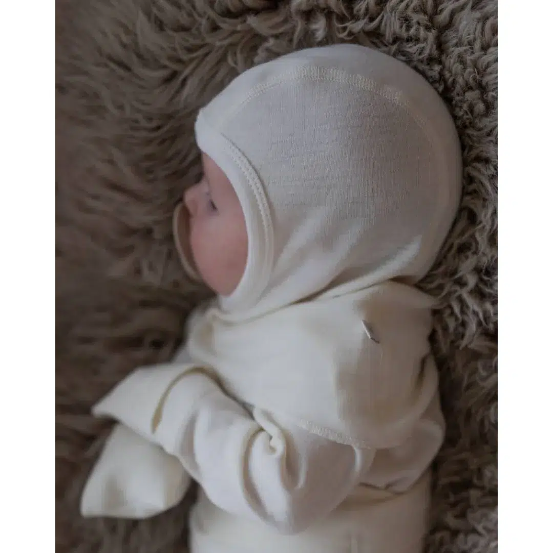 шапка-шлем для малышей 100% шерсть мериноса Наследникъ Выжанова НВ8004-ЭК — изображение 3