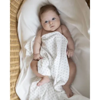 плед-пеленка 110х90 см цв. зайка серый Наследникъ Выжанова 08032-02005