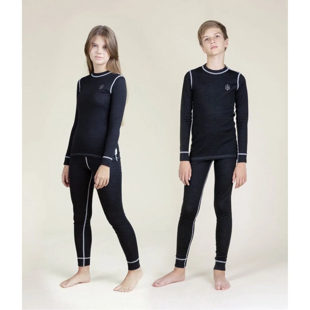 термобелье: фуфайка + кальсоны цв. черный Наследникъ Выжанова НВ8014-ЧР