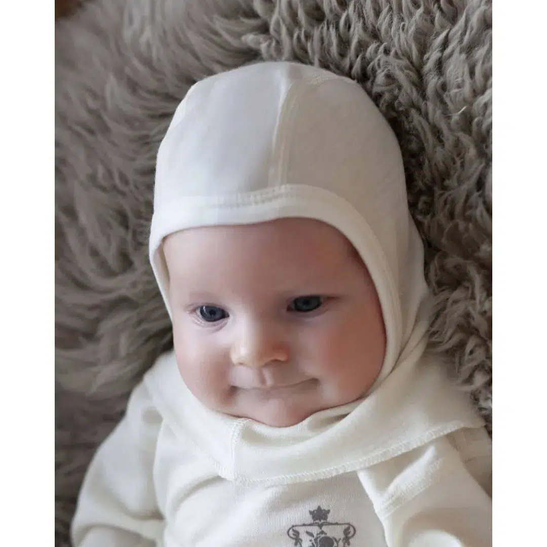 шапка-шлем для малышей 100% шерсть мериноса Наследникъ Выжанова НВ8004-ЭК