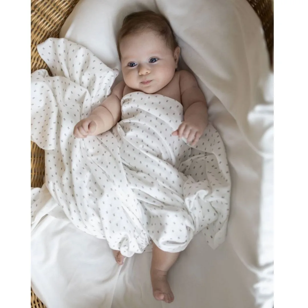 плед-пеленка 110х90 см цв. зайка серый Наследникъ Выжанова 08032-02005 — изображение 2