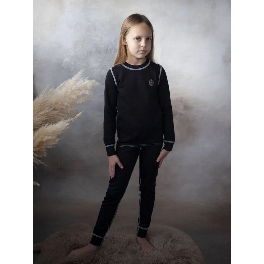 термобелье: фуфайка + кальсоны цв. черный Наследникъ Выжанова НВ8014-ЧР — изображение 3