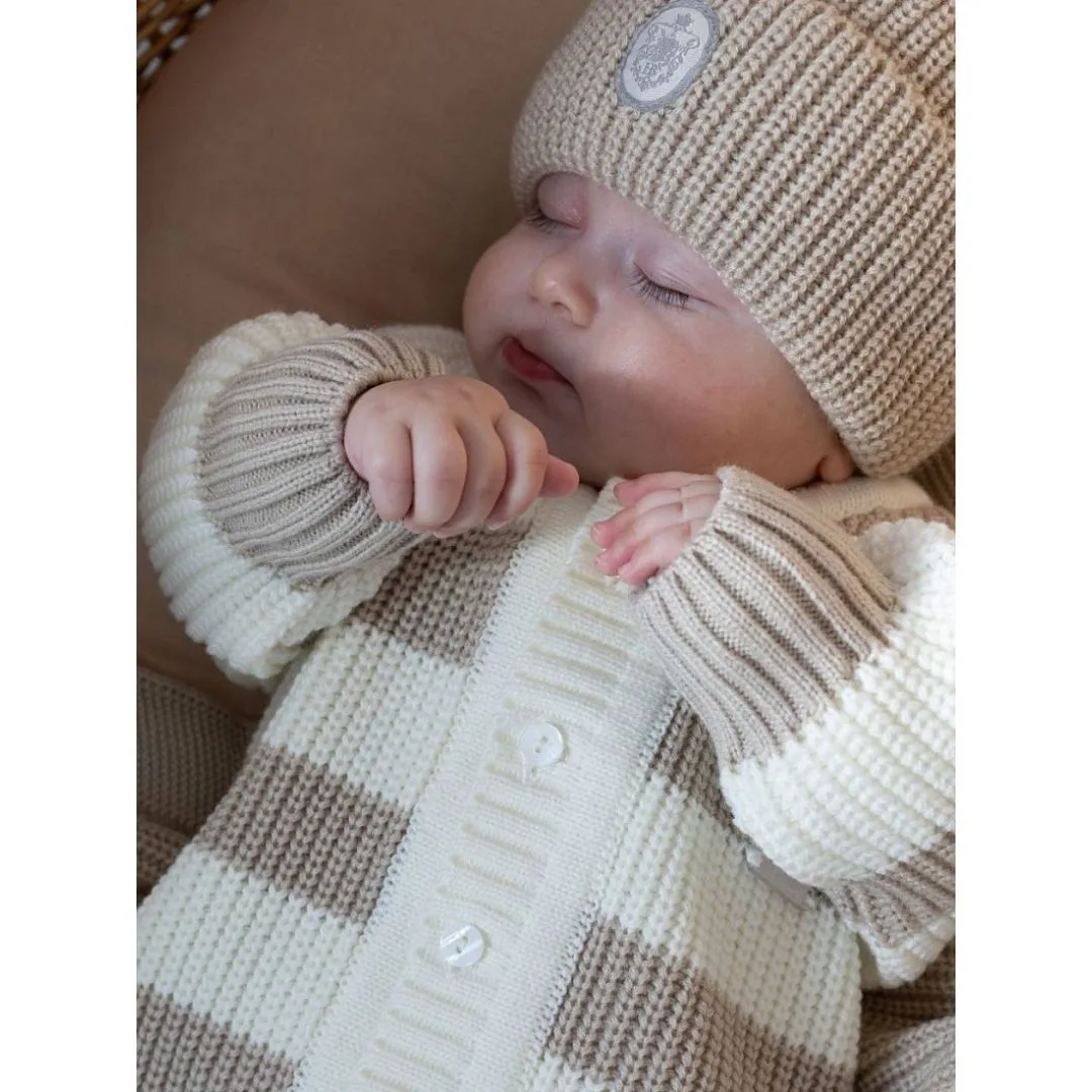 вязаный комбинезон для новорожденных Наследникъ Выжанова НВ-МТ-034-ЭК-БЖ — изображение 2