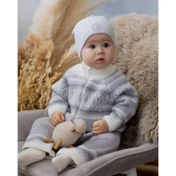 Скандинавия вязаный комбинезон на молнии Наследникъ Выжанова НВ6036-СС