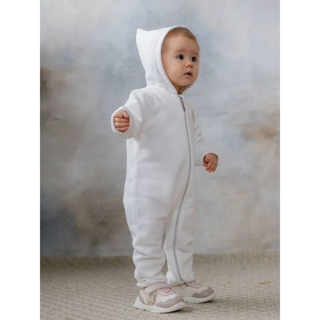 флисовый комбинезон цв. кремово-белый Наследникъ Выжанова 308-07001 — изображение 3