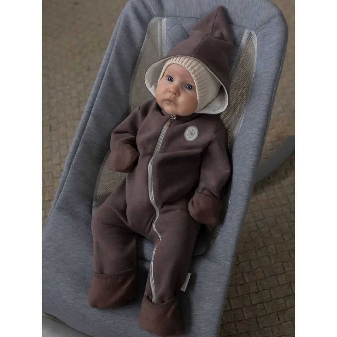 флисовый комбинезон цв. кофейный мусс Наследникъ Выжанова 308-07022 — изображение 2