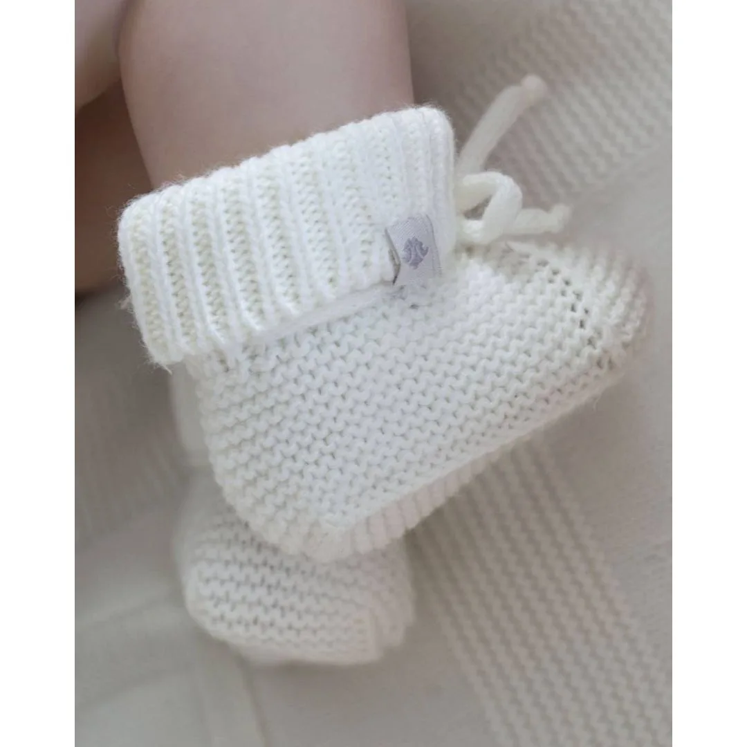 вязаные пинетки-носки для новорожденных Наследникъ Выжанова НВ-МТ-041-ЭК