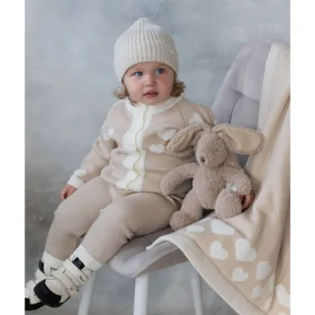 вязаный комплект: джемпер + брюки Наследникъ Выжанова НВ-МТ-044-БЖ