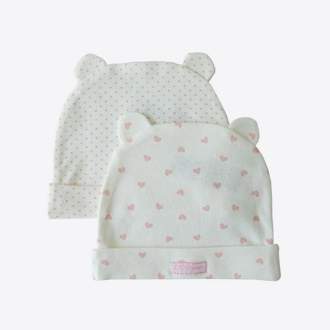 шапка для новорожденной девочки в комплекте 2шт Kitikate S31221-02