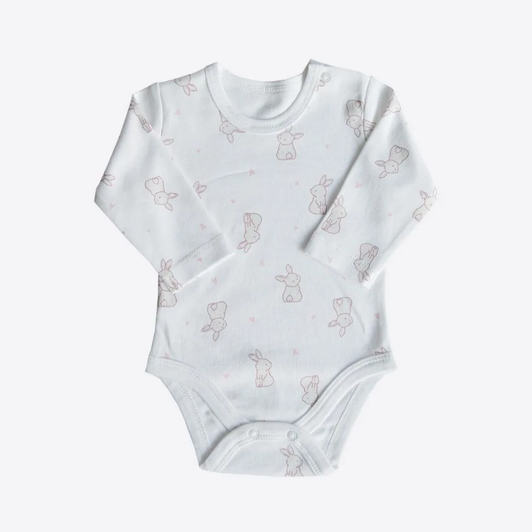 Cute Rabbit боди для девочки в комплекте 3шт Kitikate S60503-02 — изображение 3