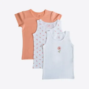 детские майки для девочек в комплекте 3шт Kitikate S60380