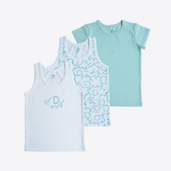 Слоненок мальчиковые майки в комплекте 3шт Kitikate S60357