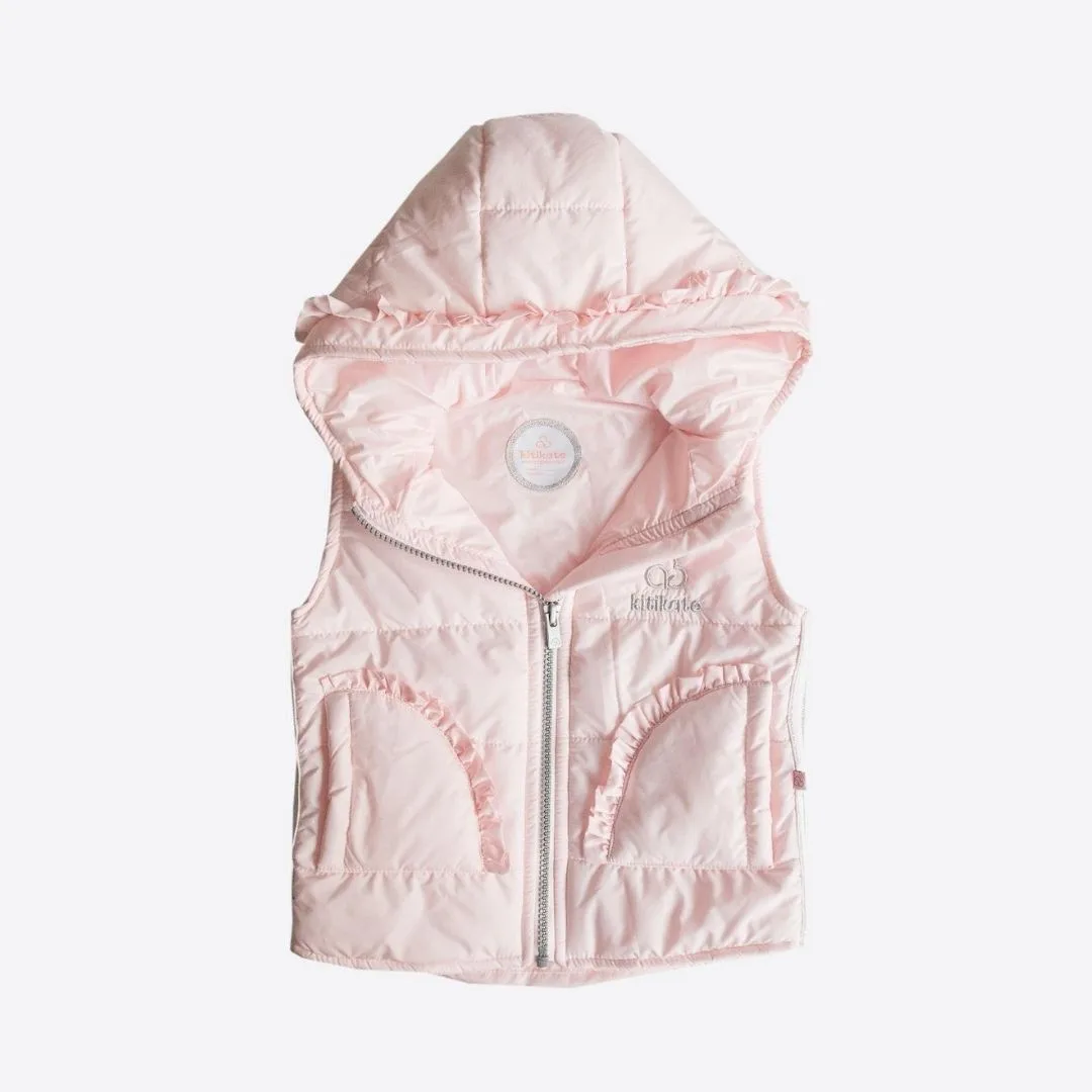 демисезонная болоньевая жилетка для девочки Kitikate S60442-02 — изображение 2