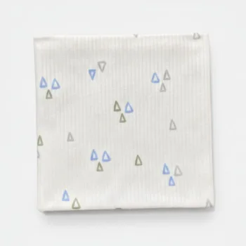 трикотажная пеленка в рубчик для новорожденных 100*90см LS-50113