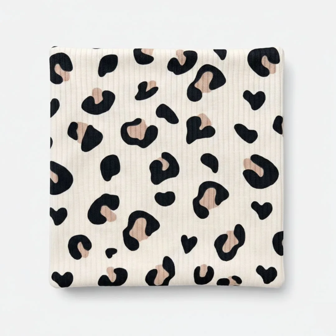 трикотажная пеленка в рубчик для новорожденных 100*90см LS-50135