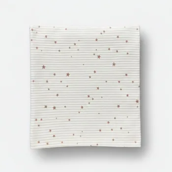 трикотажная пеленка в рубчик для новорожденных 100*90см LS-50111