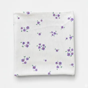 трикотажная пеленка в рубчик для новорожденных 100*90см LS-50124