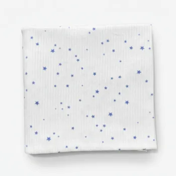 трикотажная пеленка в рубчик для новорожденных 100*90см LS-50112