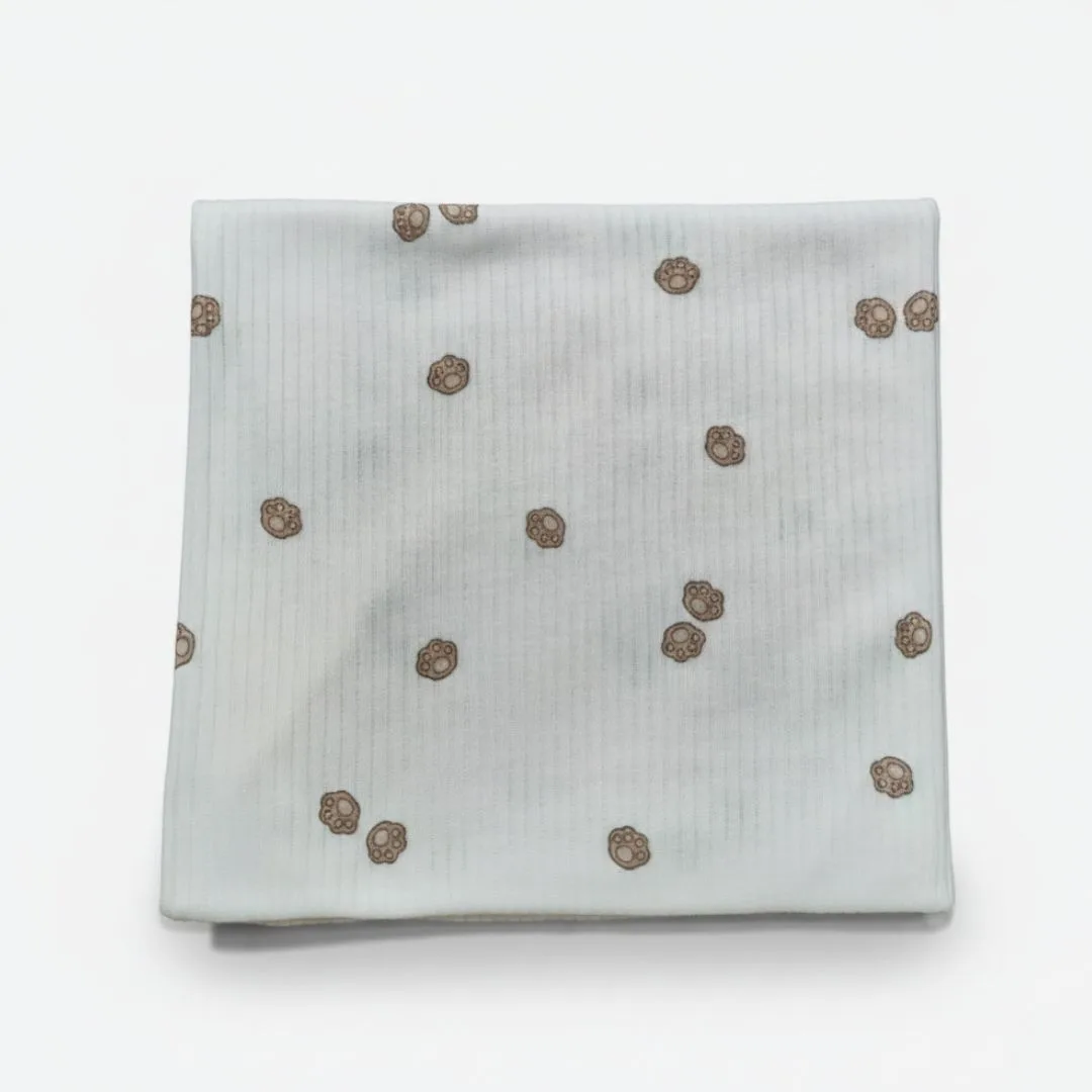 трикотажная пеленка в рубчик для новорожденных 100*90см LS-50105