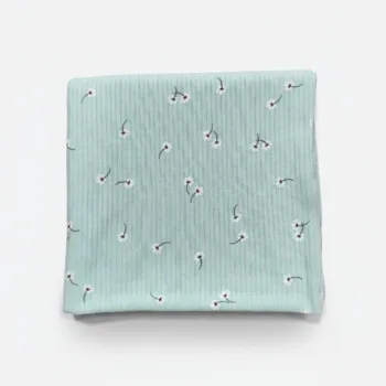 трикотажная пеленка в рубчик для новорожденных 100*90см LS-50134