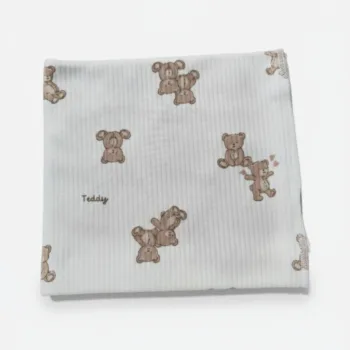 трикотажная пеленка в рубчик для новорожденных 100*90см LS-50107