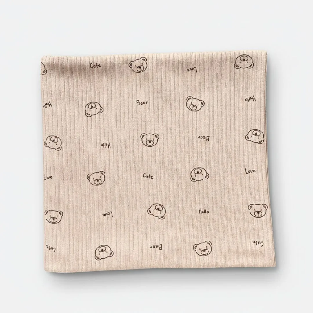 трикотажная пеленка в рубчик для новорожденных 100*90см LS-50109