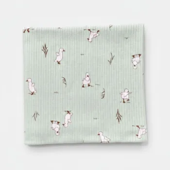 трикотажная пеленка в рубчик для новорожденных 100*90см LS-50125