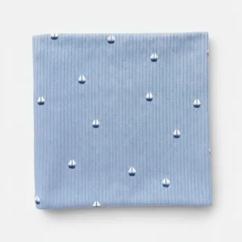 трикотажная пеленка в рубчик для новорожденных 100*90см LS-50126