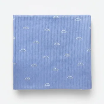 трикотажная пеленка в рубчик для новорожденных 100*90см LS-50127