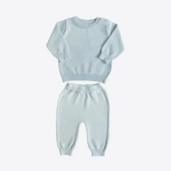 вязаный двойка костюм: кофта + штанишки Kitikate S60628-01