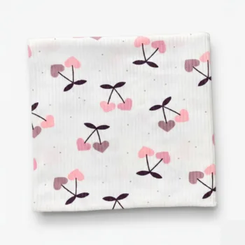 трикотажная пеленка в рубчик для новорожденных 100*90см LS-50138