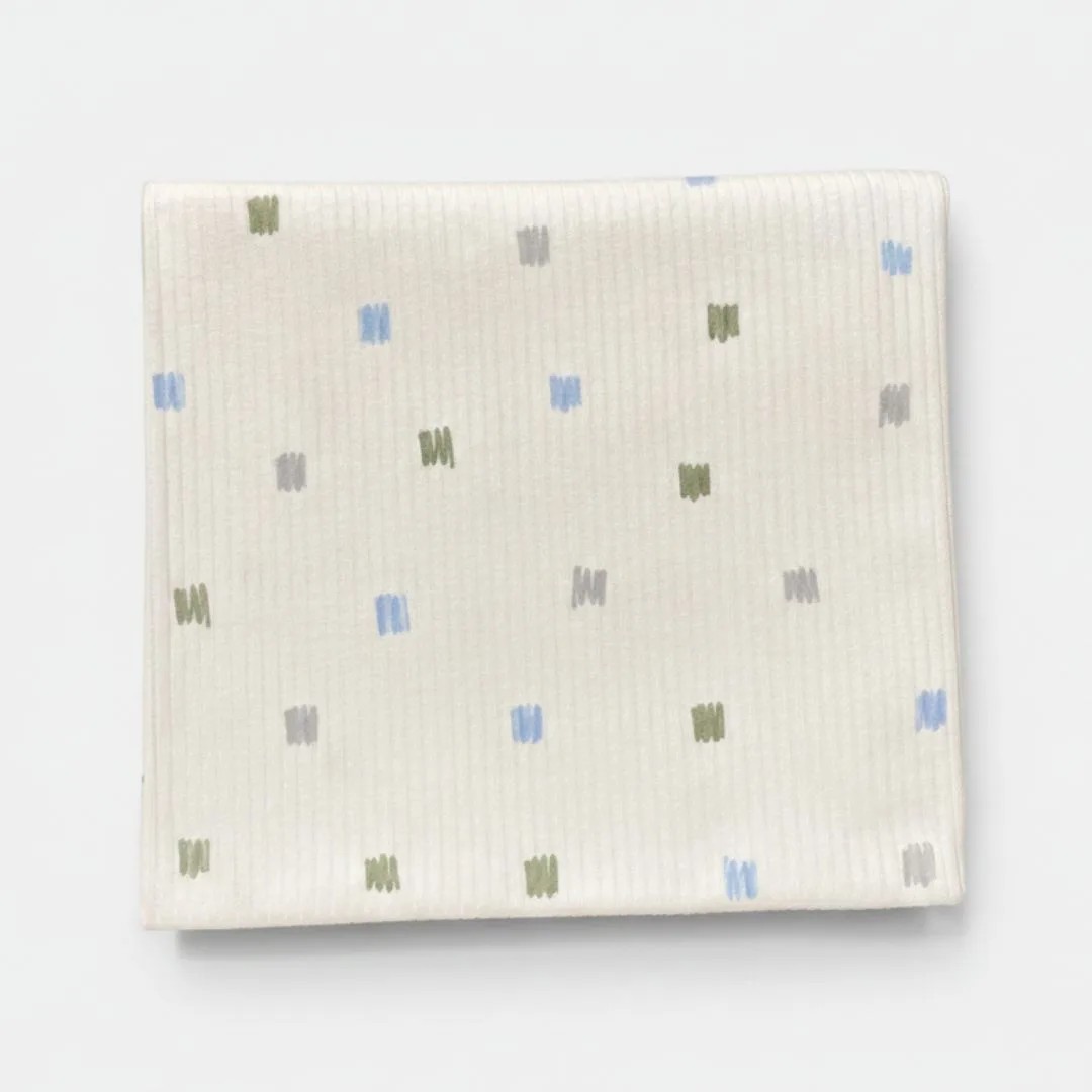 трикотажная пеленка в рубчик для новорожденных 100*90см LS-50116