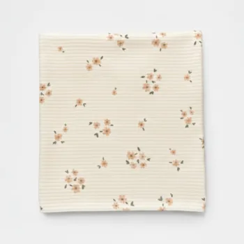 трикотажная пеленка в рубчик для новорожденных 100*90см LS-50110