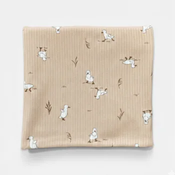 трикотажная пеленка в рубчик для новорожденных 100*90см LS-50108