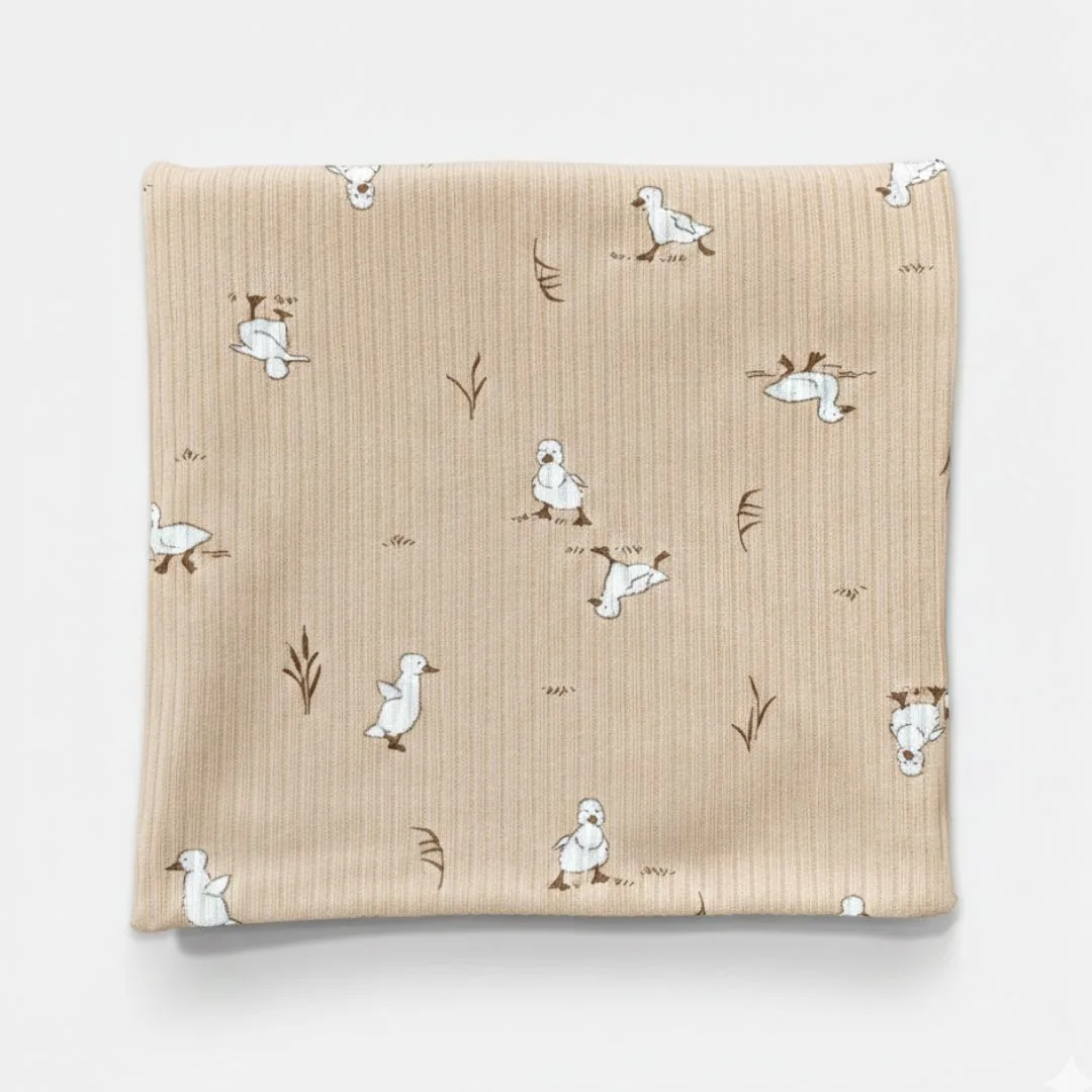 трикотажная пеленка в рубчик для новорожденных 100*90см LS-50108