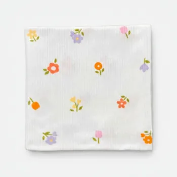 трикотажная пеленка в рубчик для новорожденных 100*90см LS-50140