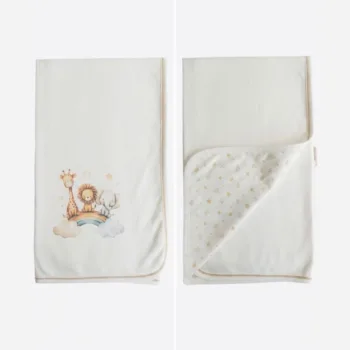 трикотажный плед для новорожденных 85*95см из органик хлопка Kitikate S60821