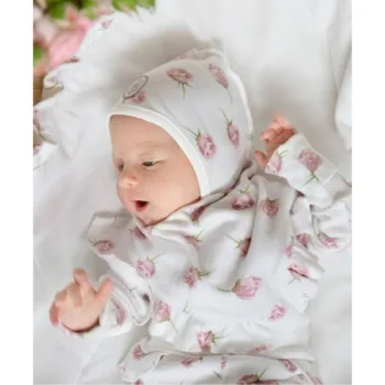 чепчик для новорожденной девочки коллекция Роза Наследникъ Выжанова 09004-02020