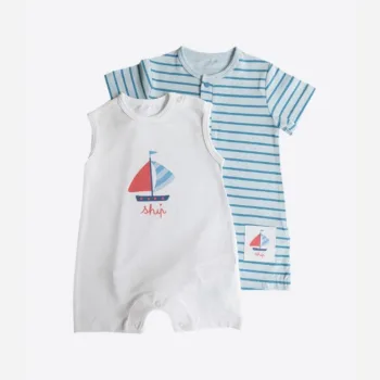 летний ромпер-песочник для мальчика из органик хлопка Kitikate S60768