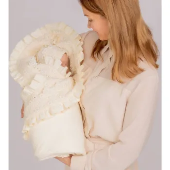 Цветы летний нарядный плед из муслина 95х95см Наследникъ Выжанова 08045-03007-022