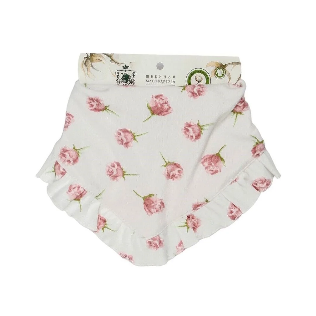 слюнявчик для новорожденных коллекция Роза Наследникъ Выжанова 11002-02020