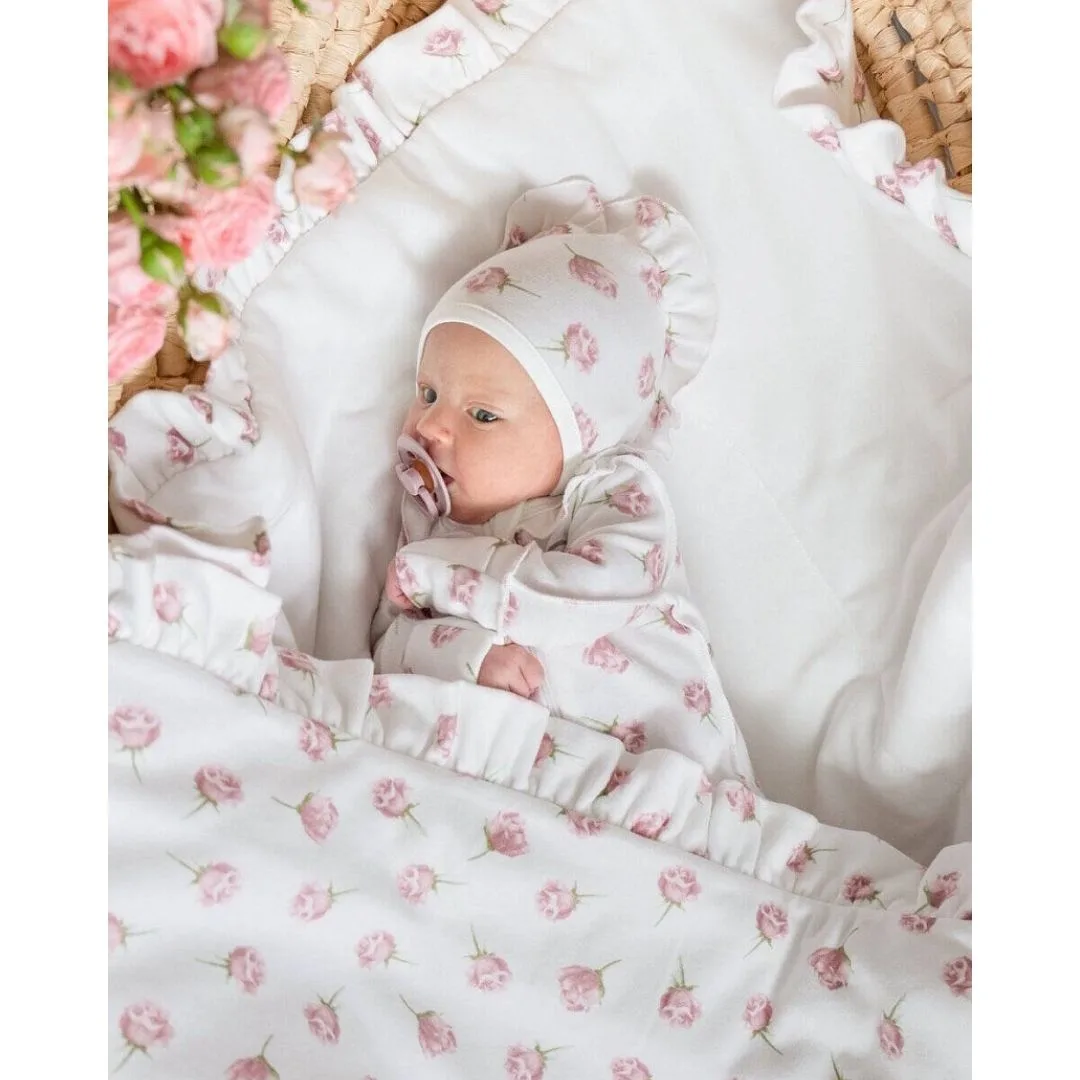 чепчик с рюшей коллекция Роза Наследникъ Выжанова 09003-02020 — изображение 4