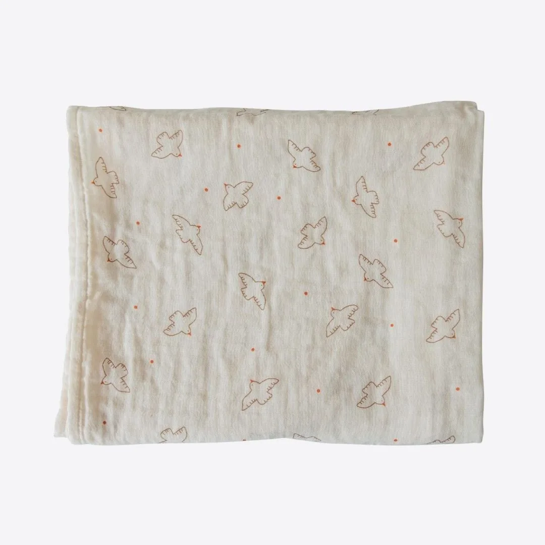 муслиновый плед 82*90см из органик хлопка Kitikate S60175