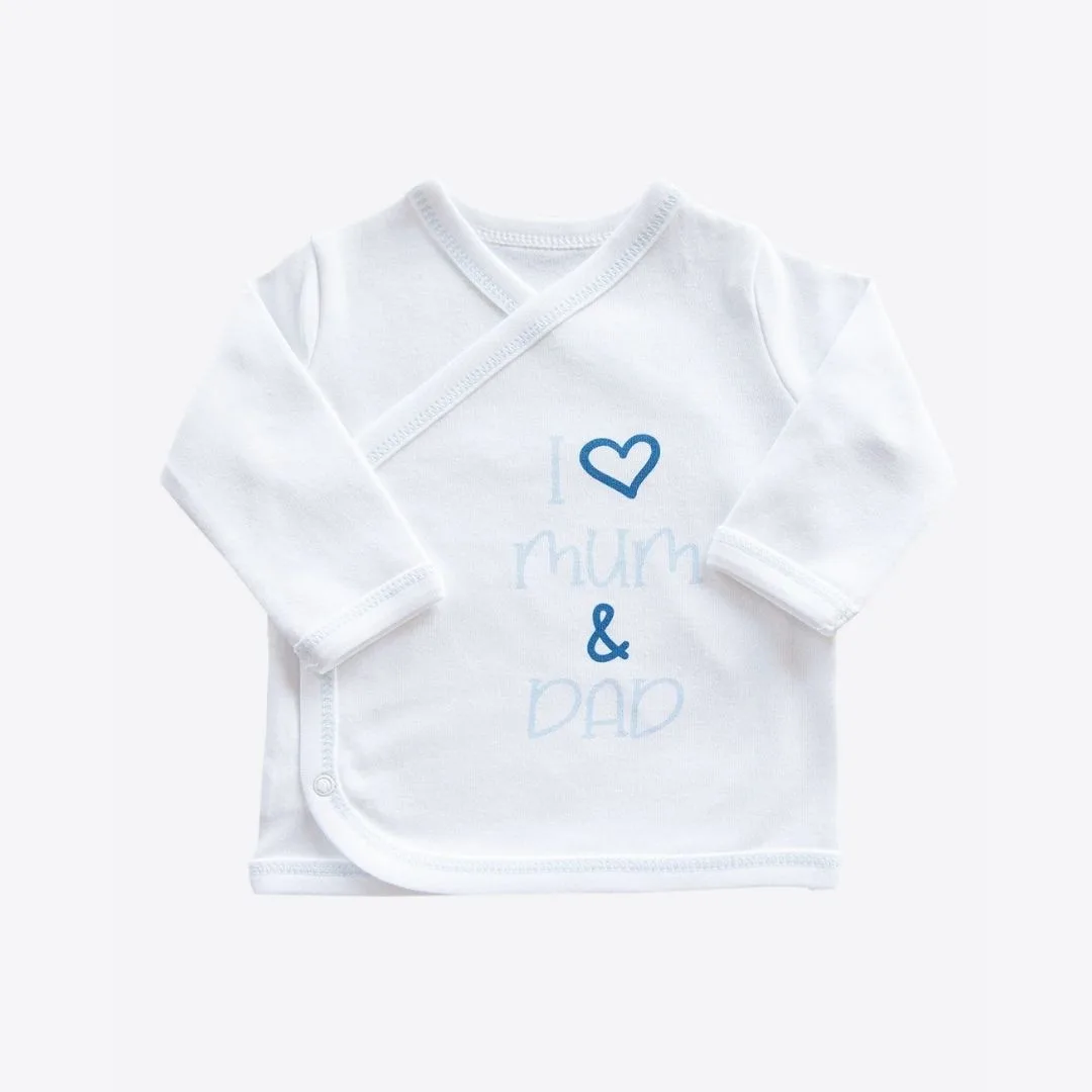 I LOVE MUM & DAD 5 предметник набор для новорожденного мальчика Kitikate S60855-01 — изображение 5