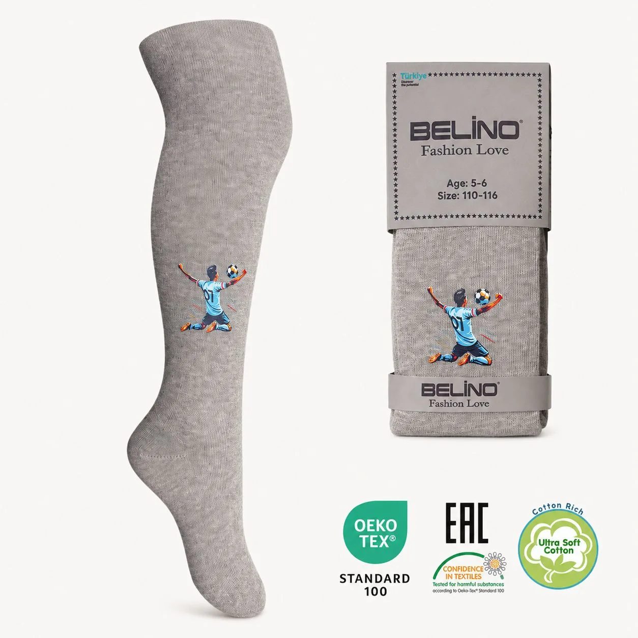 детские колготки всесезонные цв. серый Belino BL137-01